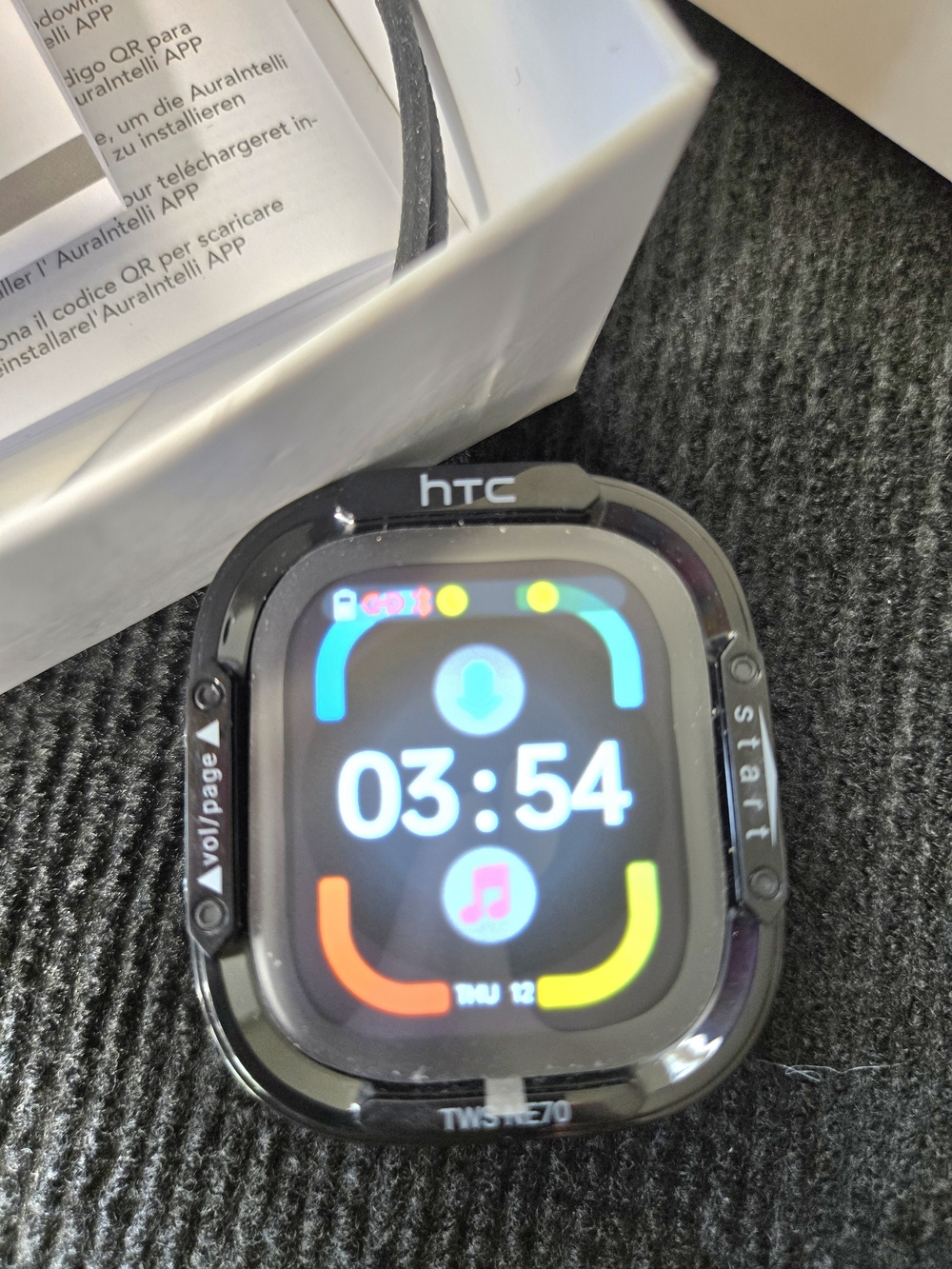 HTC Black Smartwatch - Colorful Fitness Display